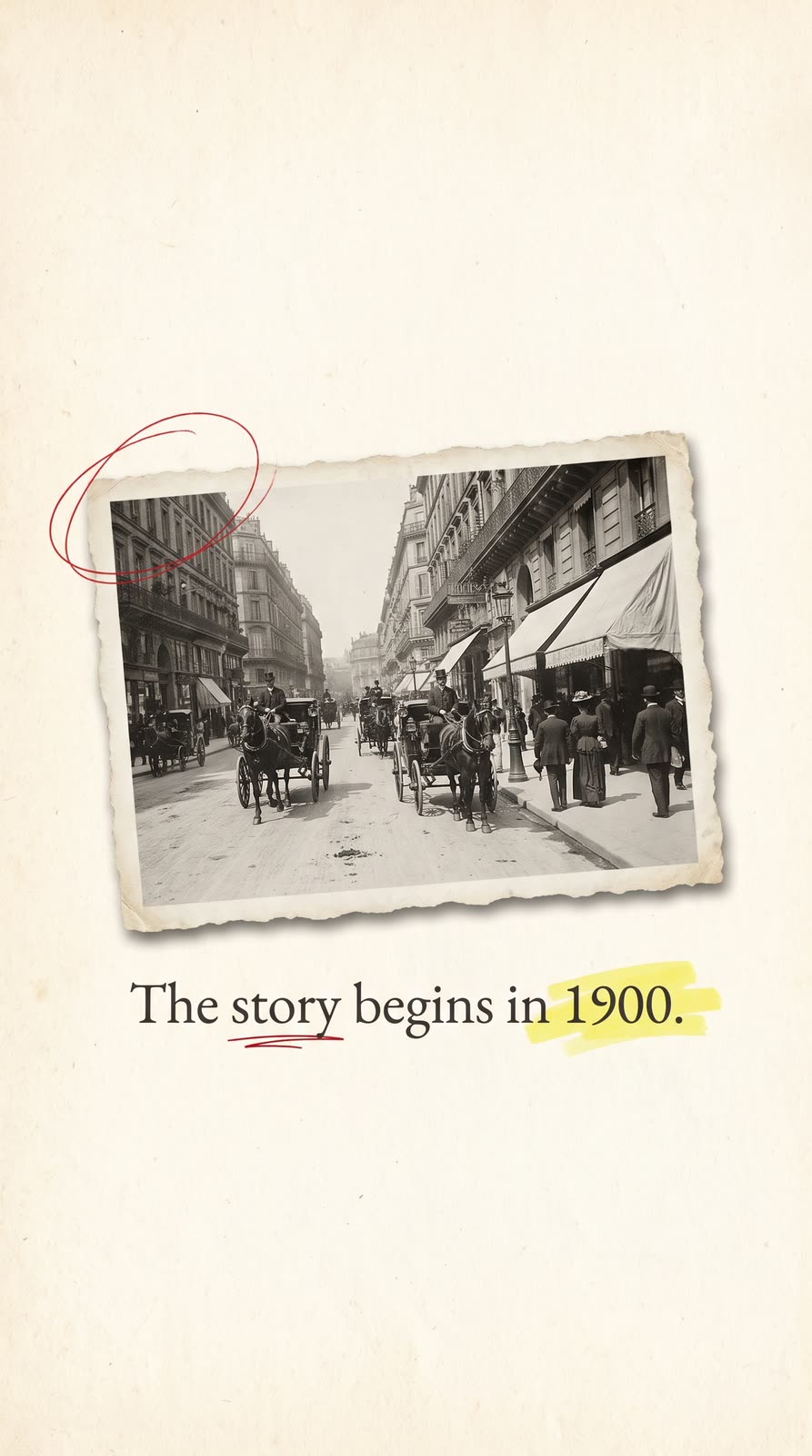 Michelin reel, style key, AI-generated image from Faceless history series