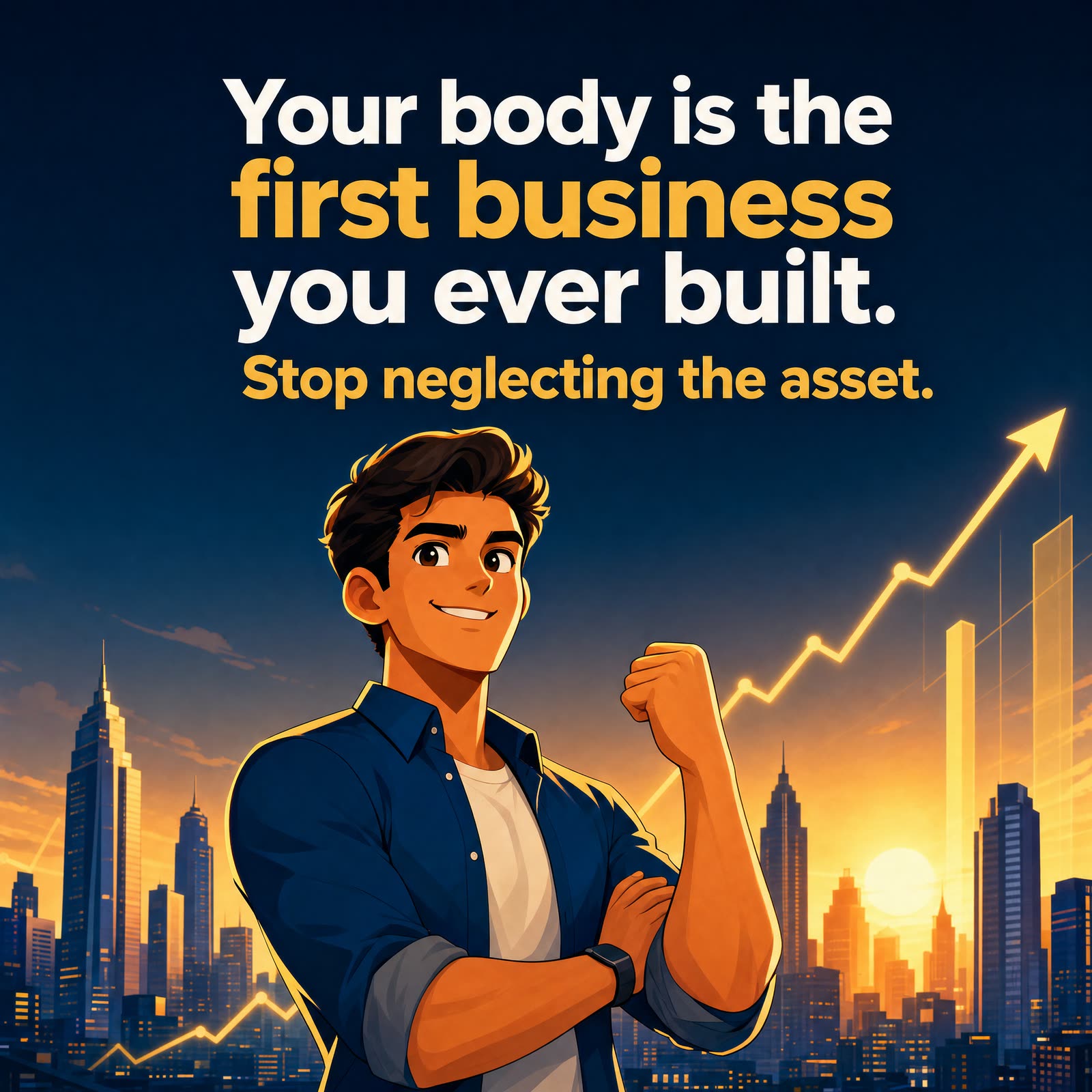 Caption bot, the entrepreneur, AI-generated image from Image generation bot